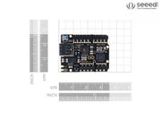 Arduino UNO Mini Limited Edition front view with size comparison
