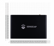 SenseCAP M1 LoRaWAN Indoor Gateway - AS923 front view with size comparison