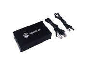 SenseCAP PoE Splitter DC Jack 12V top view with cables
