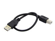 USB Cable Type A to B (30CM) top view of cable